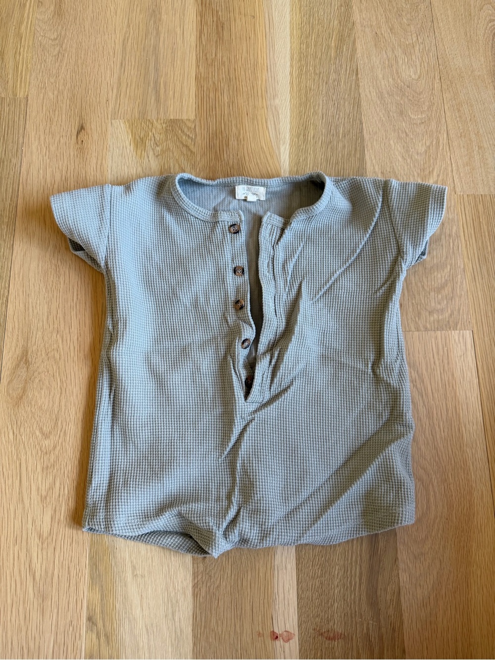 Waffle-Knit Kids One-Piece Bodysuit